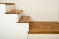 Preview: Stair tread Solid wild Oak Hardwood with overhang, 20 mm, Rustic grade, natural oiled